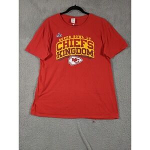 Fanatics Kansas City Chiefs Super Bowl LV TShirt Mens XL Red Cotton NFL Football